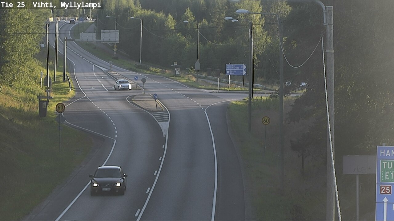 Weather Camera Image Väg 25 Lojo Myllylampi, Lohja, Uusimaa