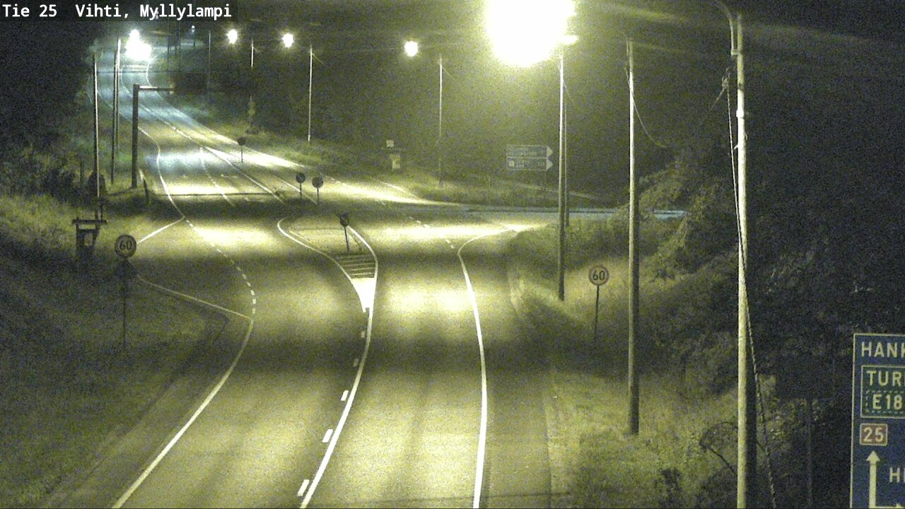 Weather Camera Image Väg 25 Lojo Myllylampi, Lohja, Uusimaa