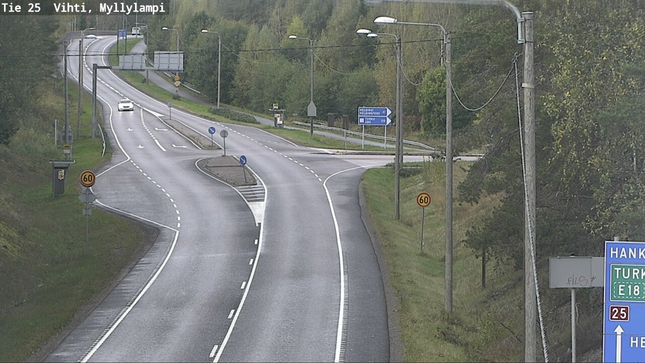 Weather Camera Image Road 25 Lohja Myllylampi, Lohja, Uusimaa