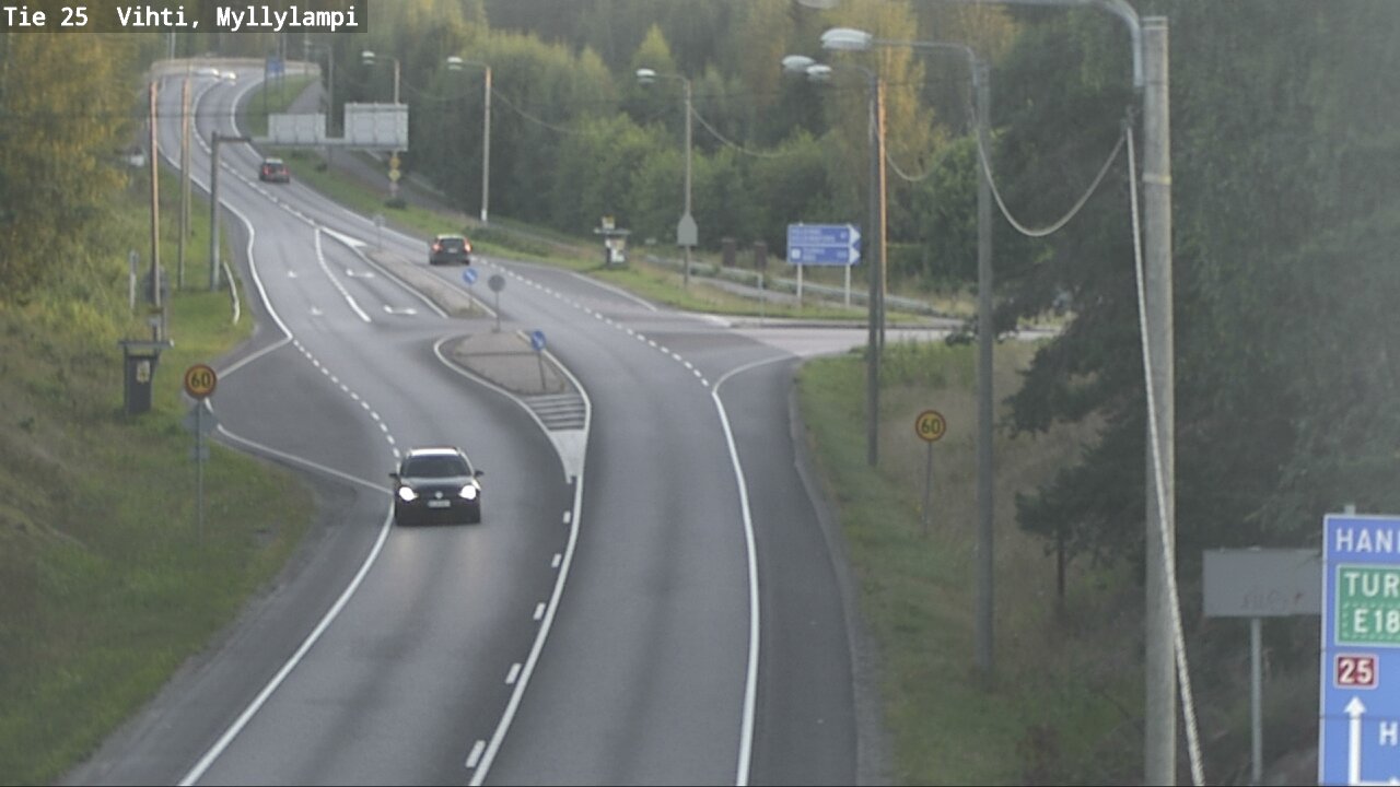 Weather Camera Image Väg 25 Lojo Myllylampi, Lohja, Uusimaa