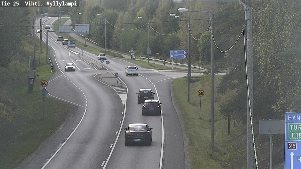 Weather Camera Image Road 25 Lohja Myllylampi, Lohja, Uusimaa