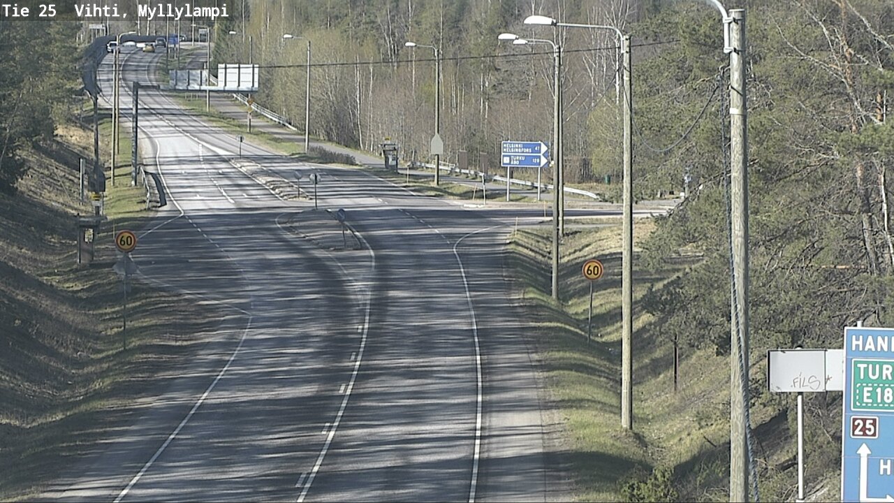 Kelikamerat Kuva Tie 25 Lohja Myllylampi, Lohja, Uusimaa
