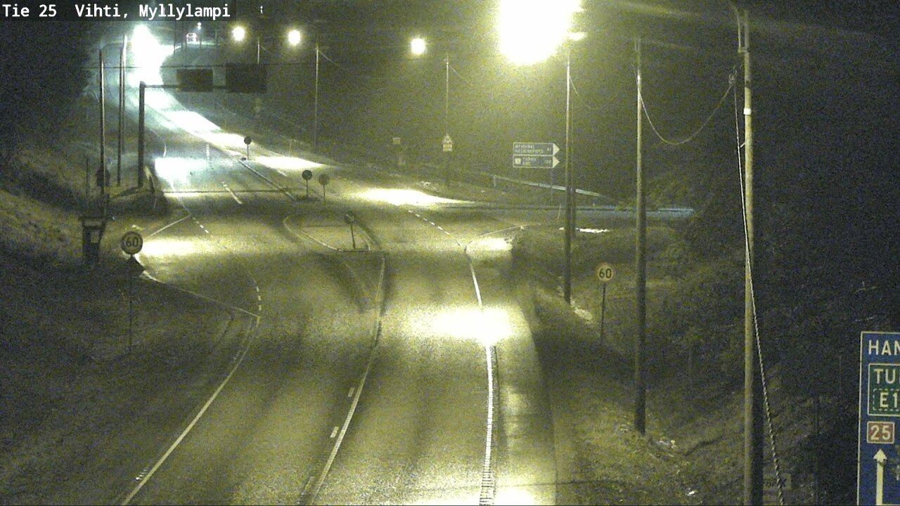 Weather Camera Image Väg 25 Lojo Myllylampi, Lohja, Uusimaa