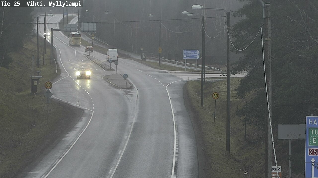 Weather Camera Image Väg 25 Lojo Myllylampi, Lohja, Uusimaa