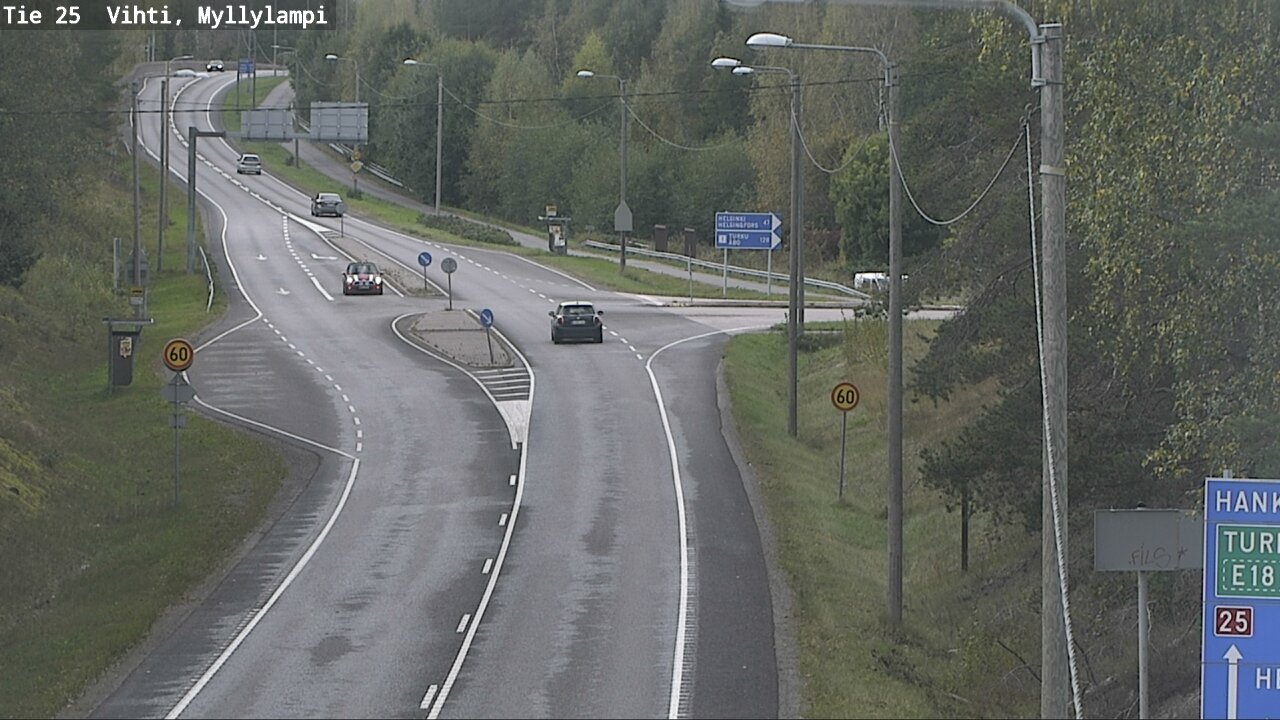 Weather Camera Image Road 25 Lohja Myllylampi, Lohja, Uusimaa