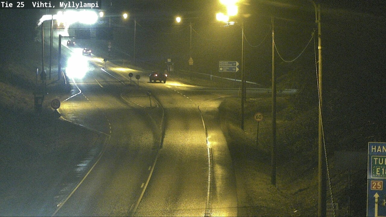 Weather Camera Image Väg 25 Lojo Myllylampi, Lohja, Uusimaa