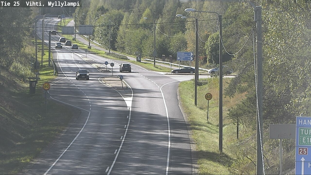 Weather Camera Image Road 25 Lohja Myllylampi, Lohja, Uusimaa