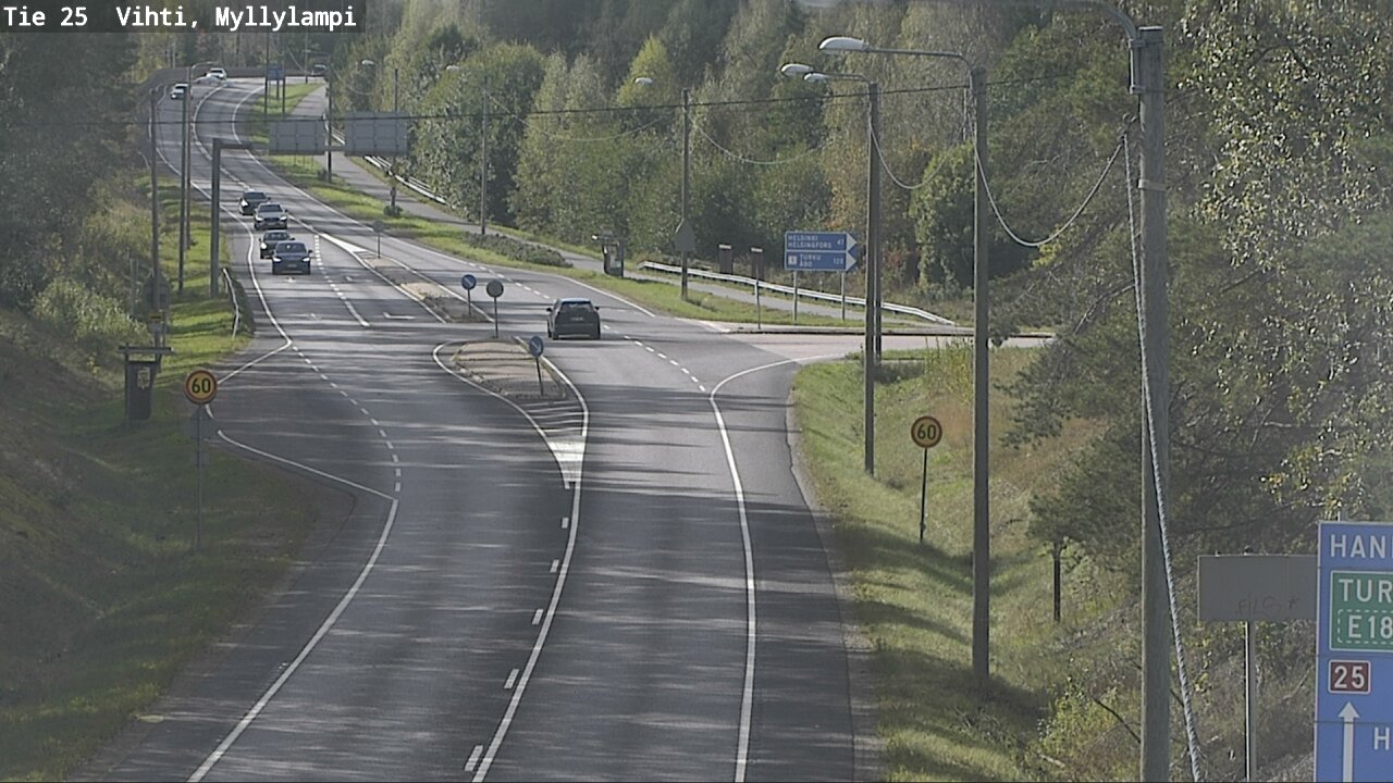 Weather Camera Image Road 25 Lohja Myllylampi, Lohja, Uusimaa