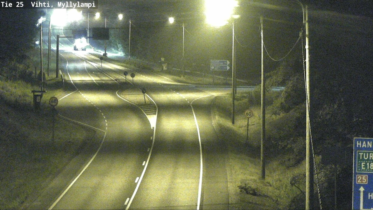 Weather Camera Image Väg 25 Lojo Myllylampi, Lohja, Uusimaa