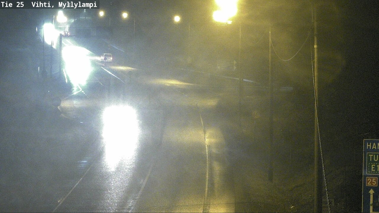 Weather Camera Image Väg 25 Lojo Myllylampi, Lohja, Uusimaa