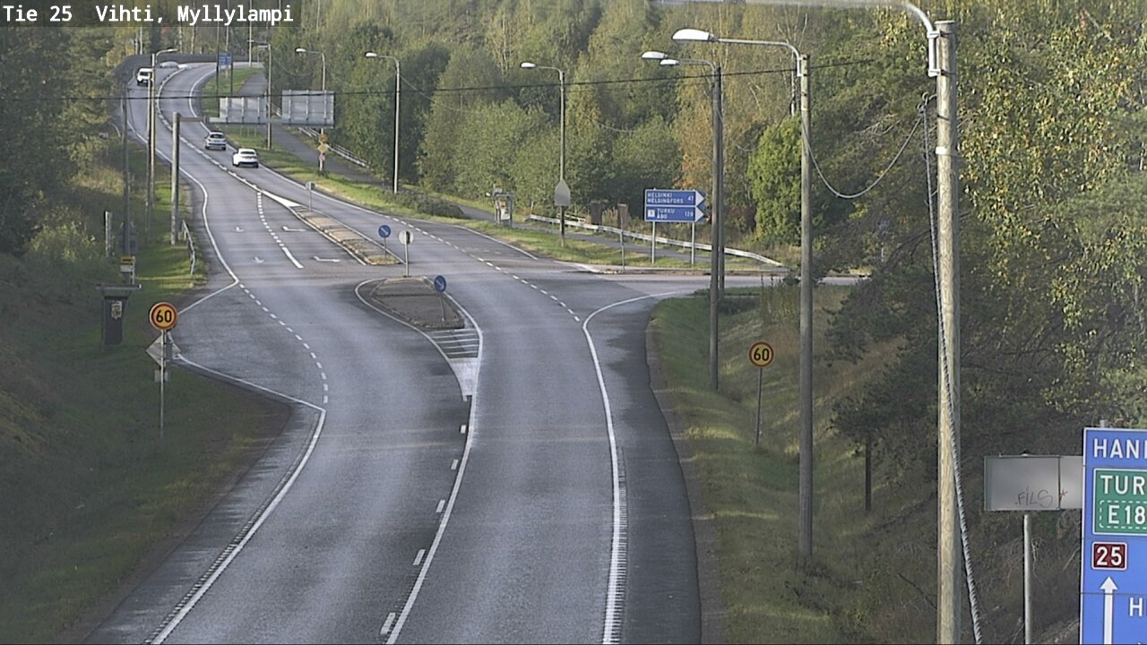 Weather Camera Image Road 25 Lohja Myllylampi, Lohja, Uusimaa