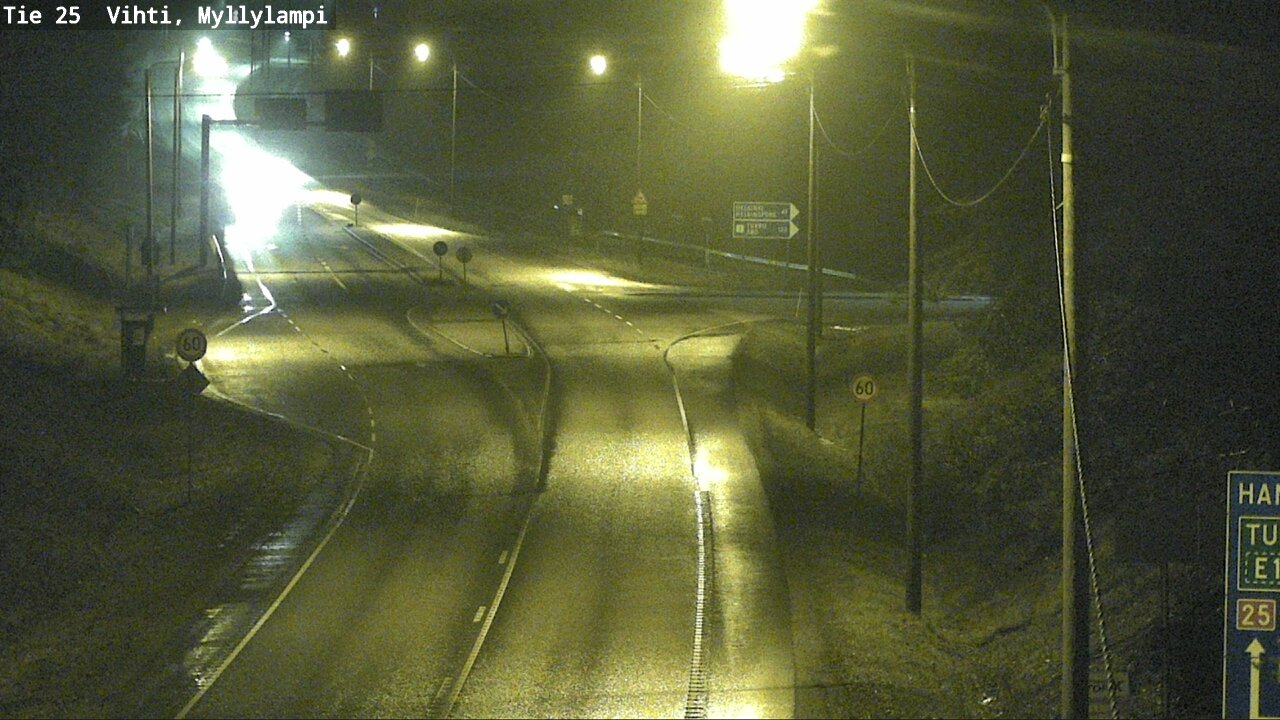 Weather Camera Image Väg 25 Lojo Myllylampi, Lohja, Uusimaa