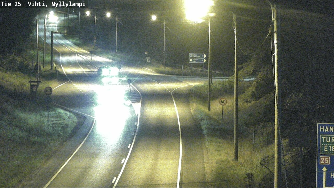 Weather Camera Image Väg 25 Lojo Myllylampi, Lohja, Uusimaa