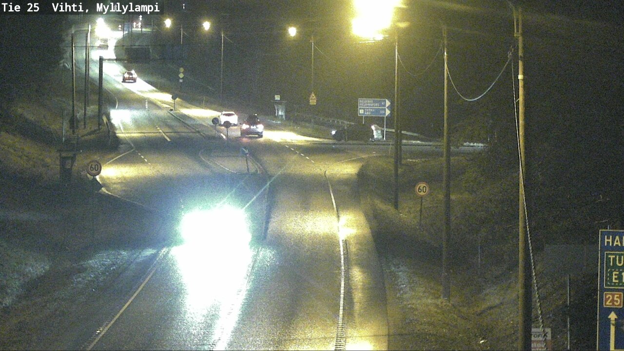 Weather Camera Image Väg 25 Lojo Myllylampi, Lohja, Uusimaa