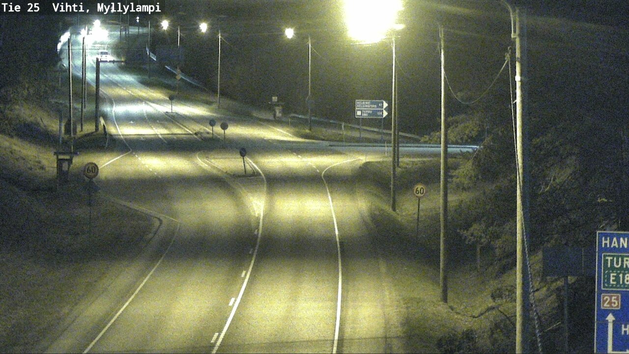 Weather Camera Image Road 25 Lohja Myllylampi, Lohja, Uusimaa