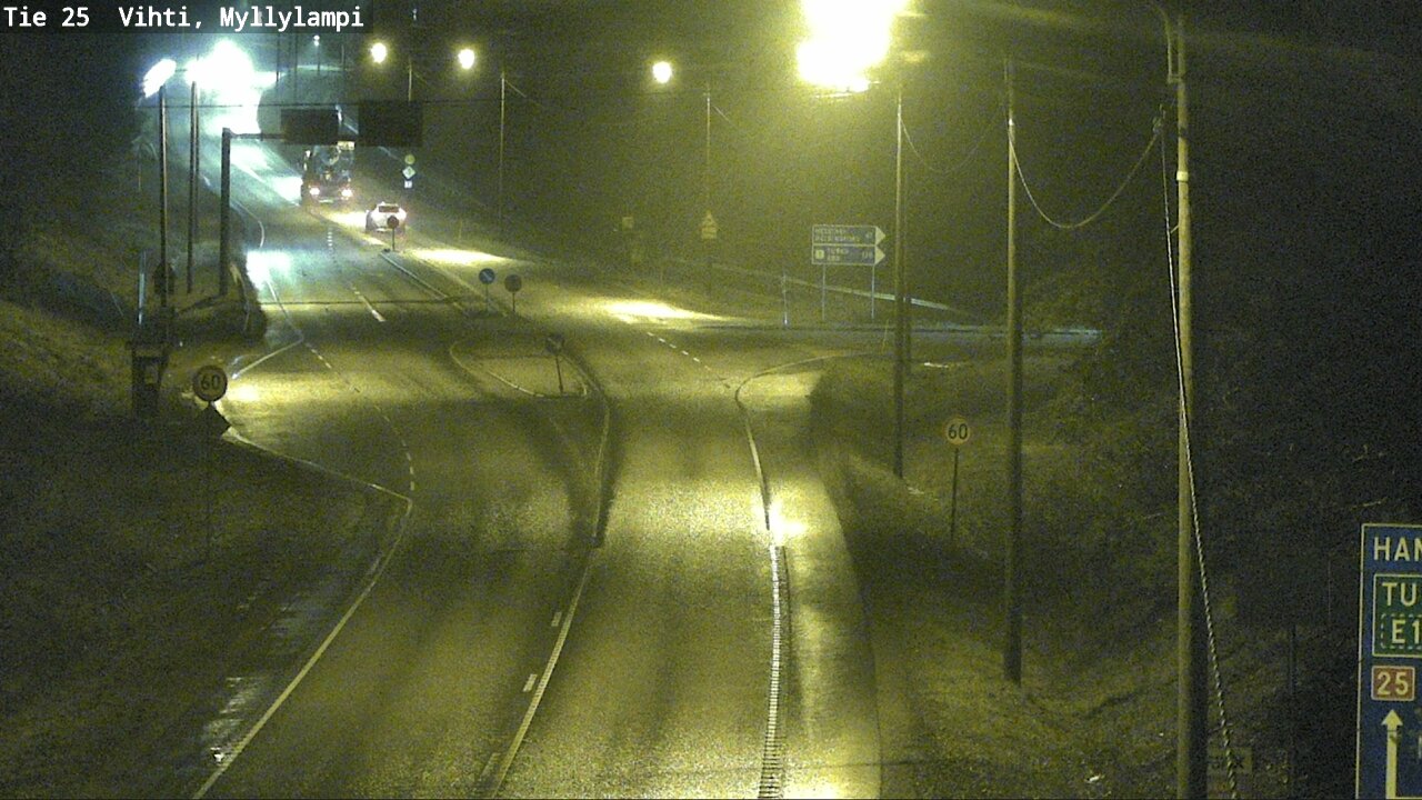 Weather Camera Image Väg 25 Lojo Myllylampi, Lohja, Uusimaa