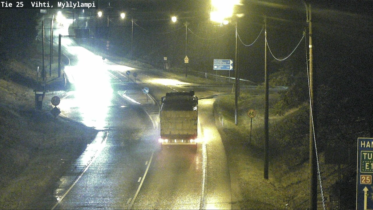 Weather Camera Image Väg 25 Lojo Myllylampi, Lohja, Uusimaa