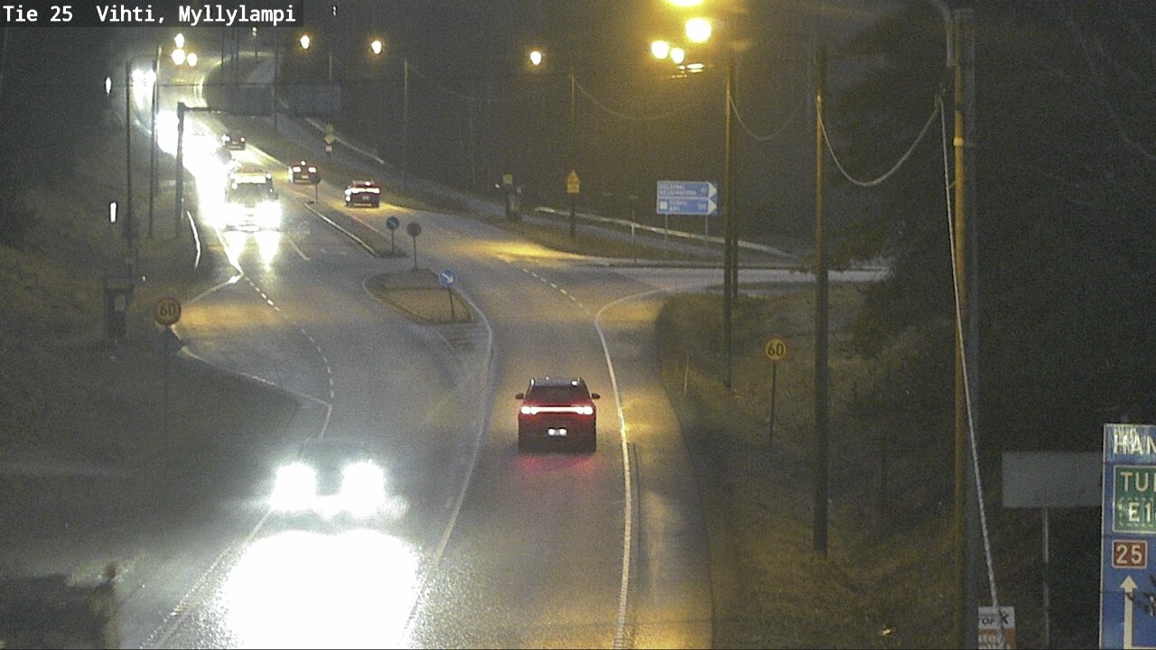 Weather Camera Image Väg 25 Lojo Myllylampi, Lohja, Uusimaa