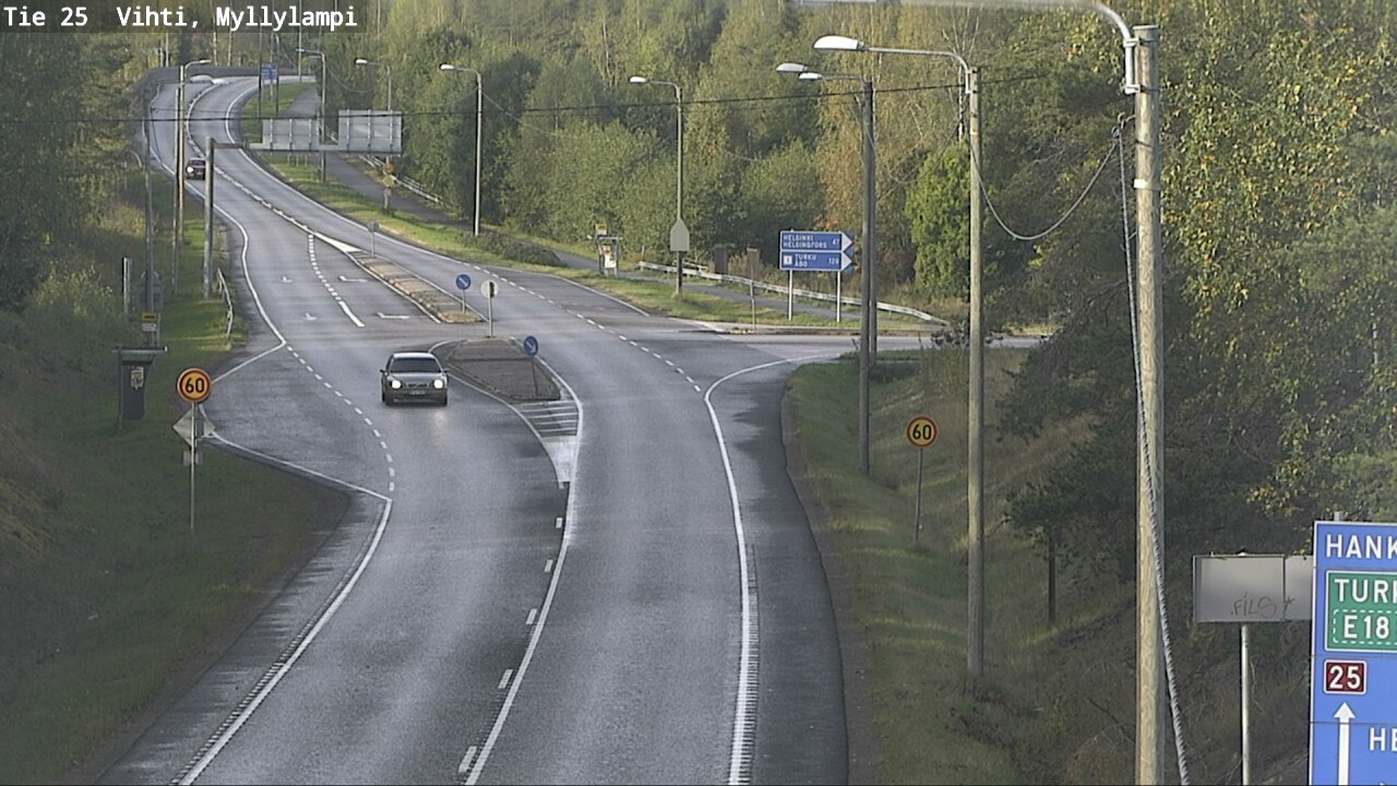 Weather Camera Image Road 25 Lohja Myllylampi, Lohja, Uusimaa