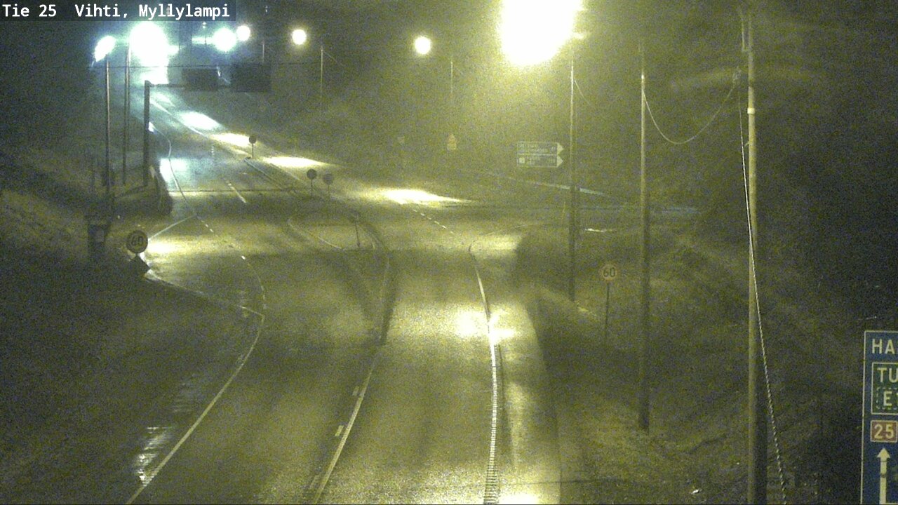 Weather Camera Image Väg 25 Lojo Myllylampi, Lohja, Uusimaa