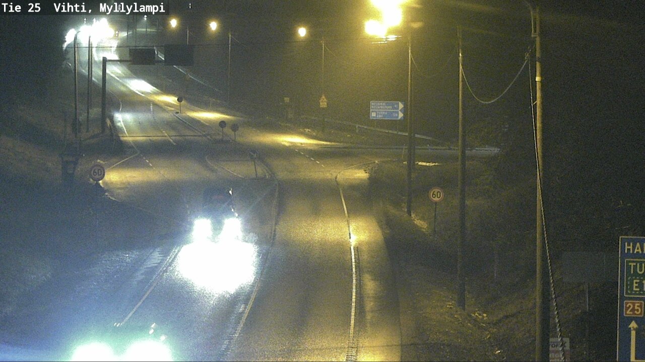 Weather Camera Image Väg 25 Lojo Myllylampi, Lohja, Uusimaa