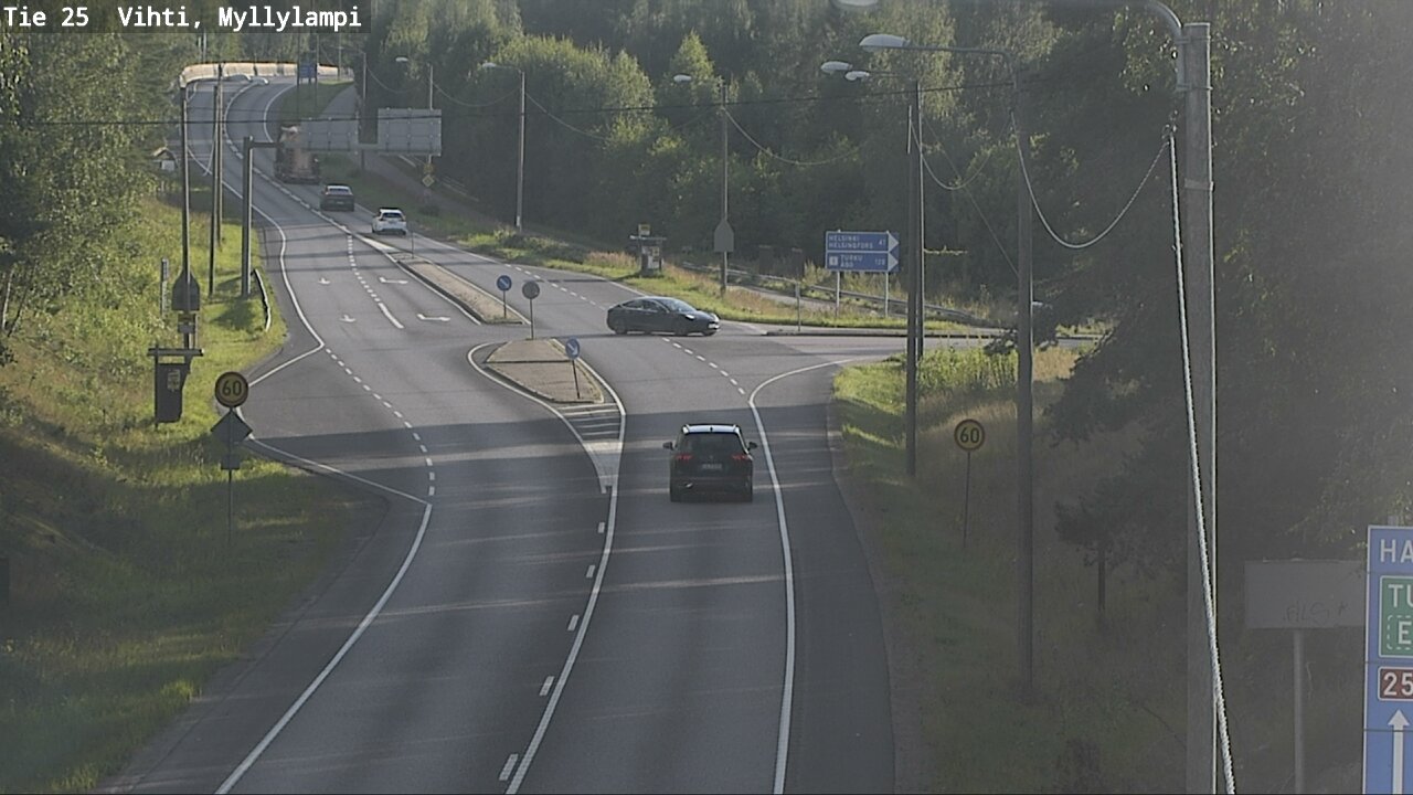 Weather Camera Image Väg 25 Lojo Myllylampi, Lohja, Uusimaa