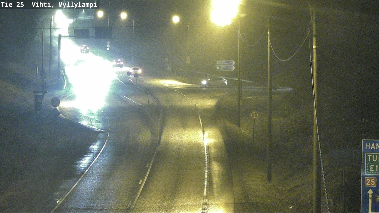 Weather Camera Image Väg 25 Lojo Myllylampi, Lohja, Uusimaa