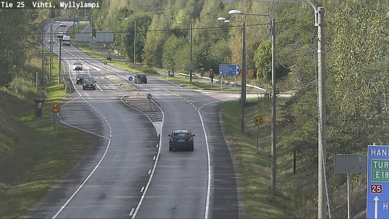 Weather Camera Image Road 25 Lohja Myllylampi, Lohja, Uusimaa