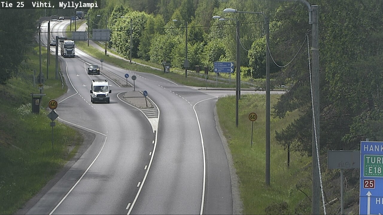 Kelikamerat Kuva Tie 25 Lohja Myllylampi, Lohja, Uusimaa