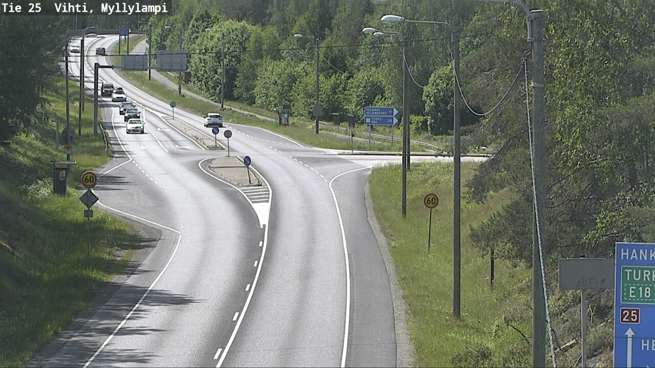 Kelikamerat Kuva Tie 25 Lohja Myllylampi, Lohja, Uusimaa