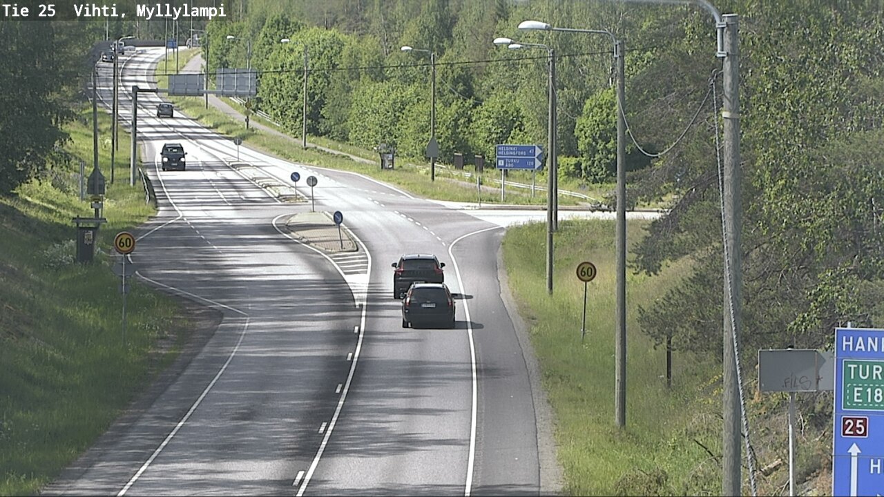Kelikamerat Kuva Tie 25 Lohja Myllylampi, Lohja, Uusimaa
