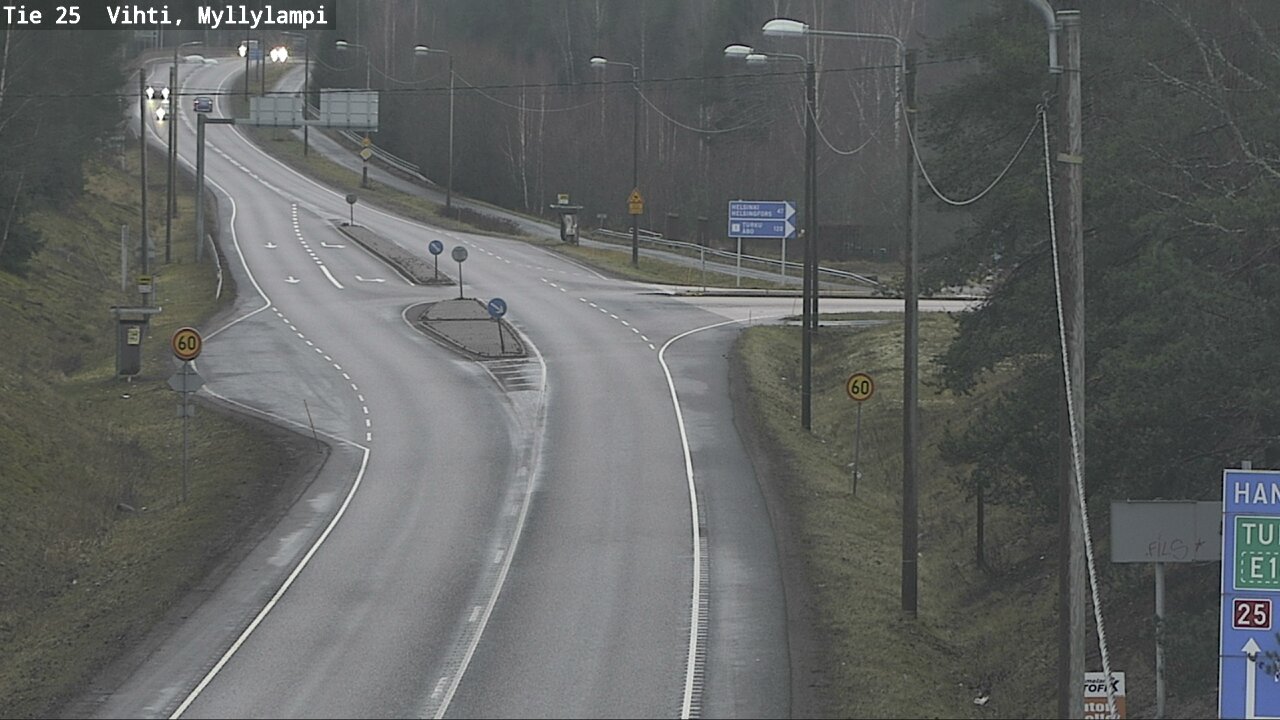 Weather Camera Image Road 25 Lohja Myllylampi, Lohja, Uusimaa