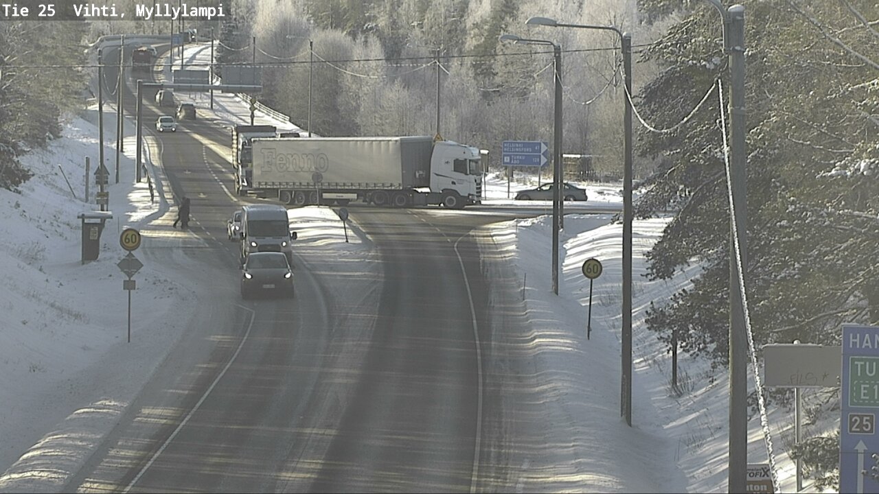 Weather Camera Image Road 25 Lohja Myllylampi, Lohja, Uusimaa