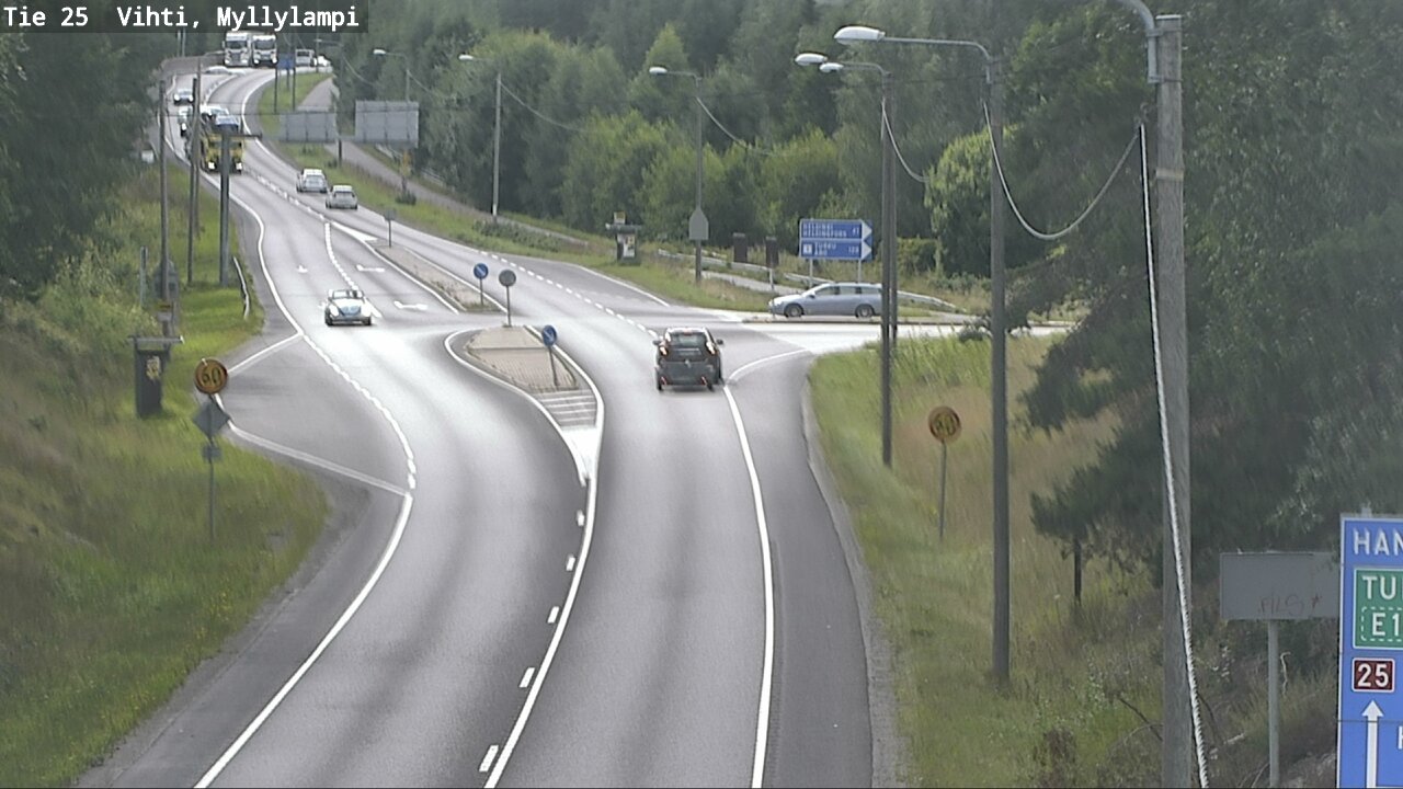 Weather Camera Image Väg 25 Lojo Myllylampi, Lohja, Uusimaa