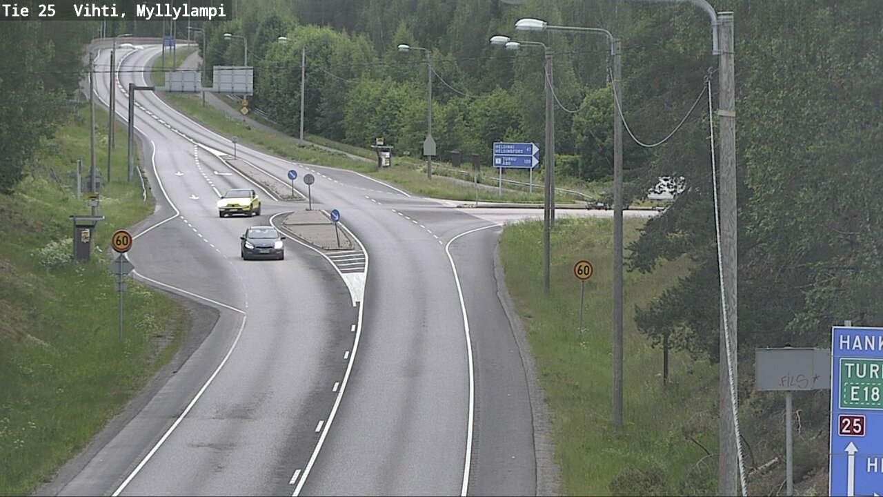 Kelikamerat Kuva Tie 25 Lohja Myllylampi, Lohja, Uusimaa