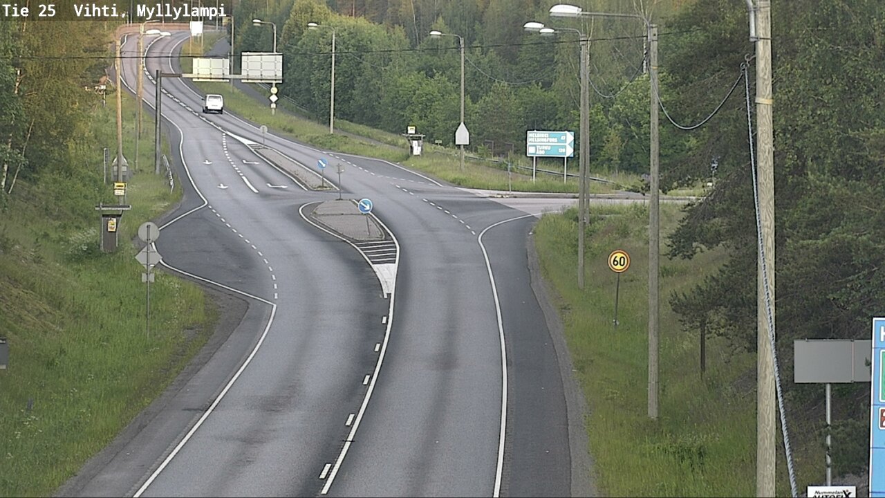 Weather Camera Image Väg 25 Lojo Myllylampi, Lohja, Uusimaa