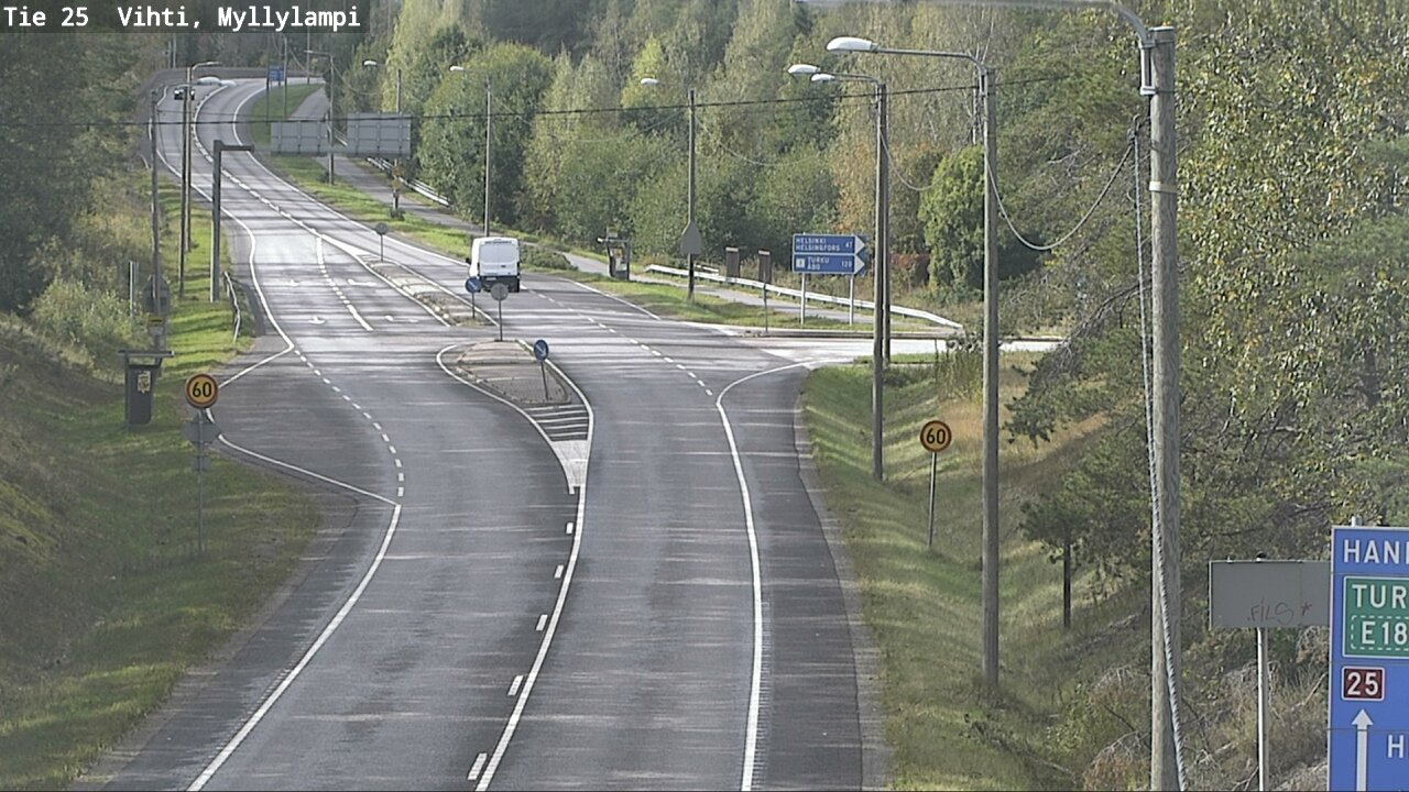 Weather Camera Image Road 25 Lohja Myllylampi, Lohja, Uusimaa