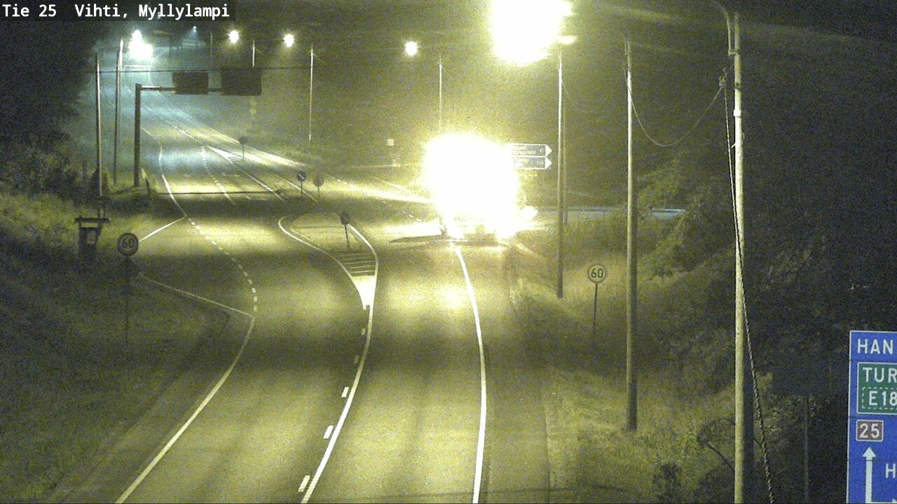 Weather Camera Image Väg 25 Lojo Myllylampi, Lohja, Uusimaa