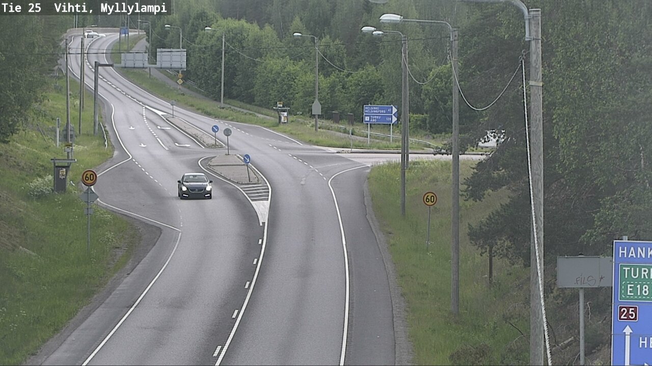 Kelikamerat Kuva Tie 25 Lohja Myllylampi, Lohja, Uusimaa