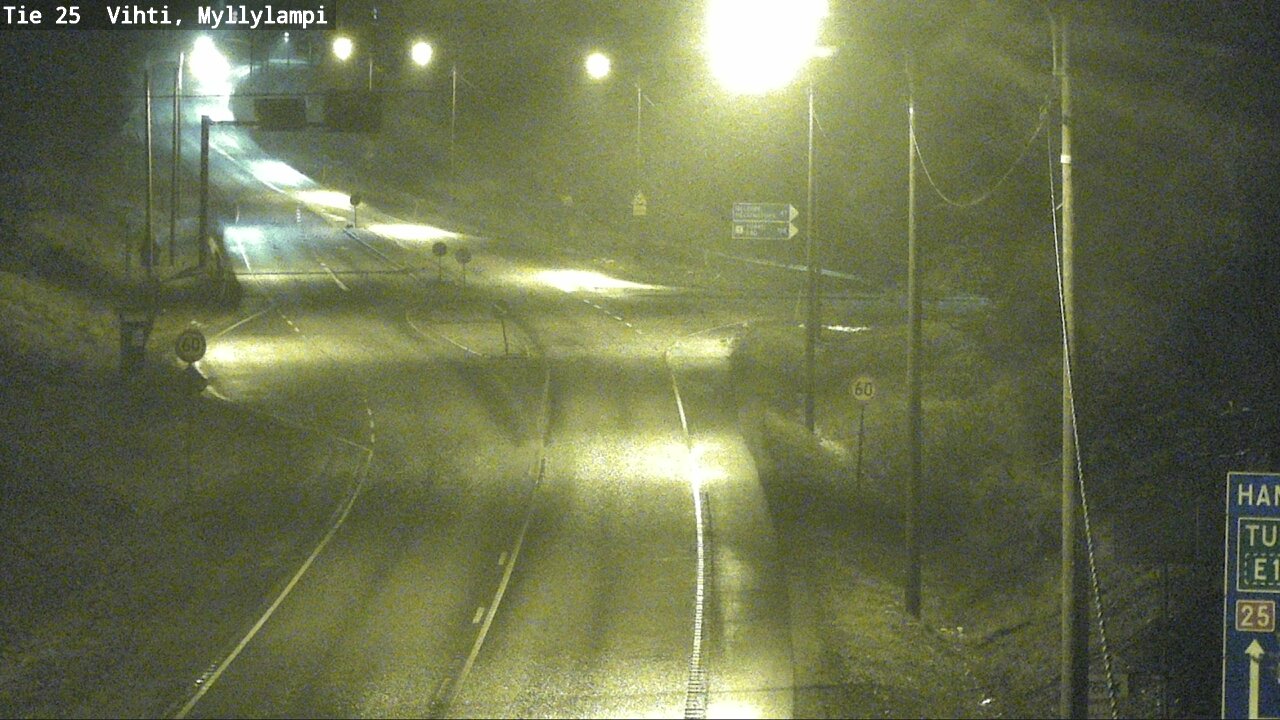 Weather Camera Image Väg 25 Lojo Myllylampi, Lohja, Uusimaa