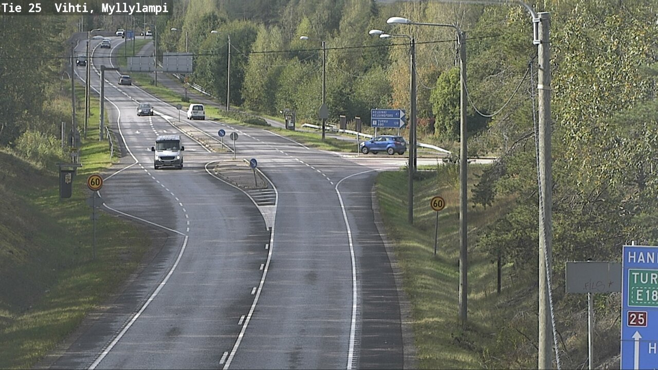 Weather Camera Image Road 25 Lohja Myllylampi, Lohja, Uusimaa