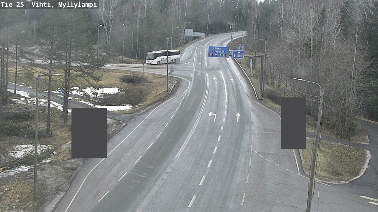 Weather Camera Image Väg 25 Lojo Myllylampi, Lohja, Uusimaa