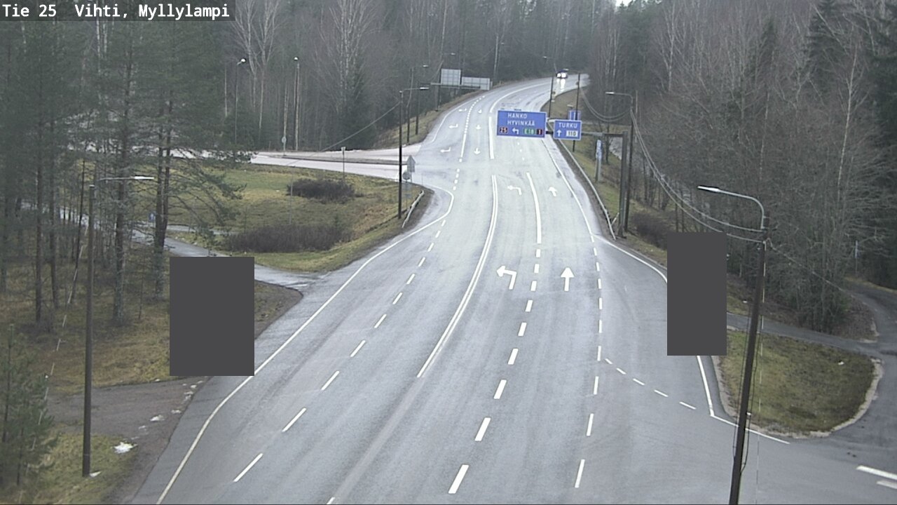 Weather Camera Image Road 25 Lohja Myllylampi, Lohja, Uusimaa
