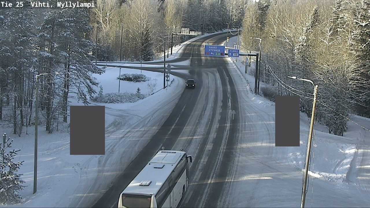 Weather Camera Image Road 25 Lohja Myllylampi, Lohja, Uusimaa