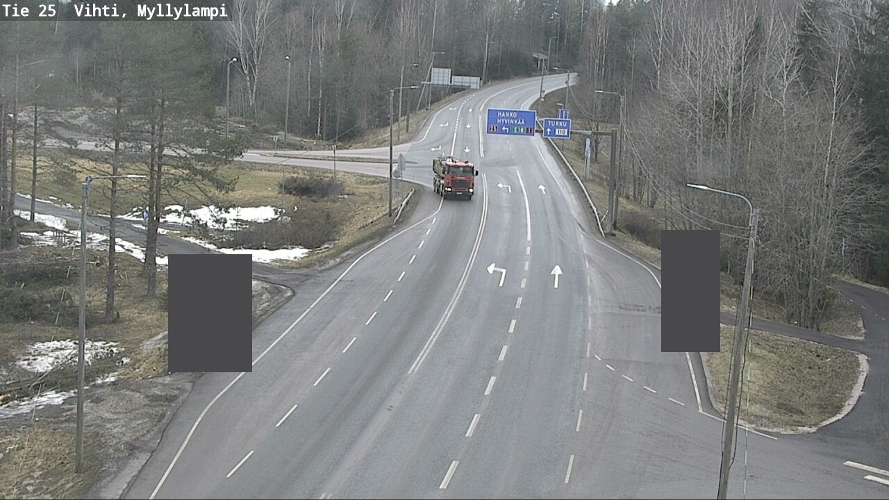 Weather Camera Image Väg 25 Lojo Myllylampi, Lohja, Uusimaa
