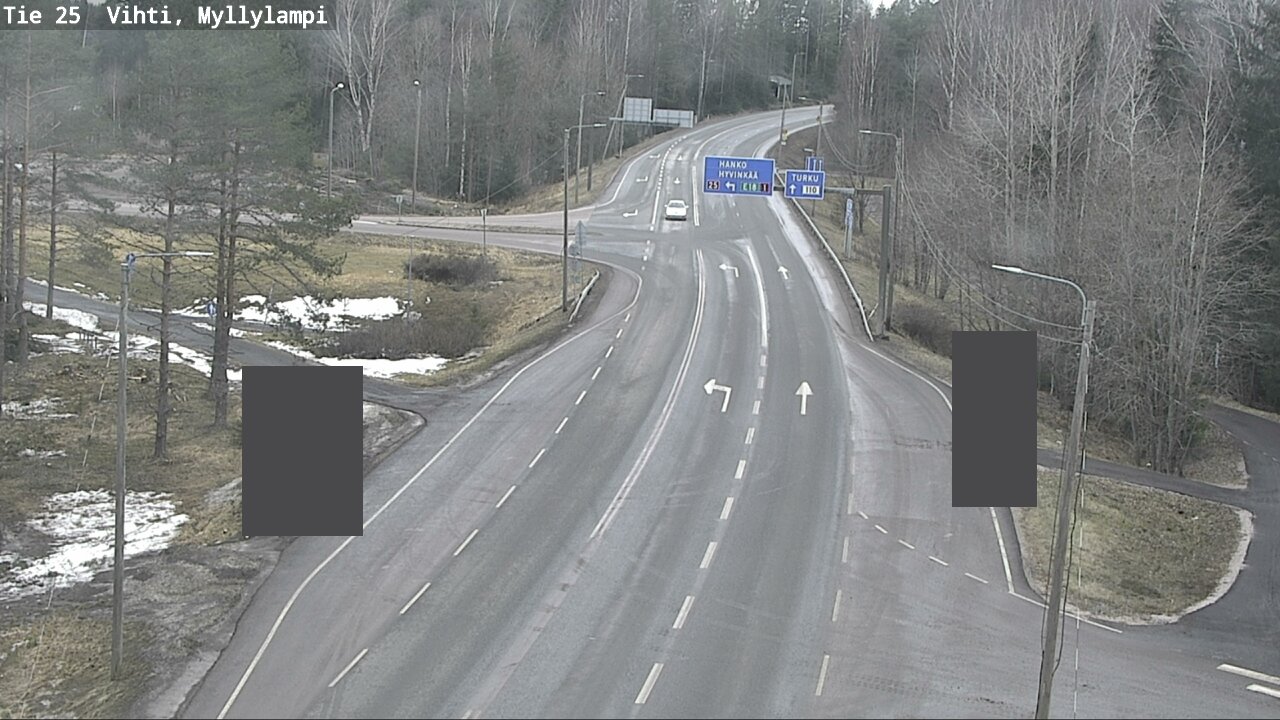 Weather Camera Image Väg 25 Lojo Myllylampi, Lohja, Uusimaa