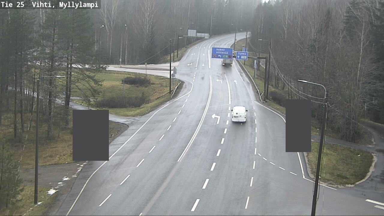 Weather Camera Image Väg 25 Lojo Myllylampi, Lohja, Uusimaa