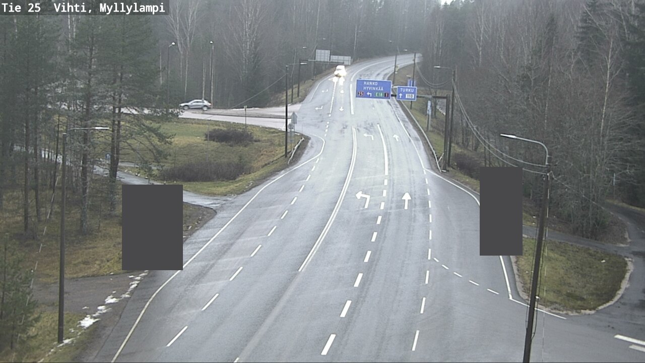 Weather Camera Image Väg 25 Lojo Myllylampi, Lohja, Uusimaa