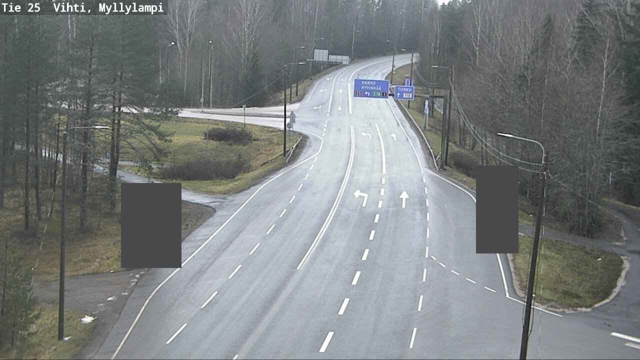 Weather Camera Image Road 25 Lohja Myllylampi, Lohja, Uusimaa