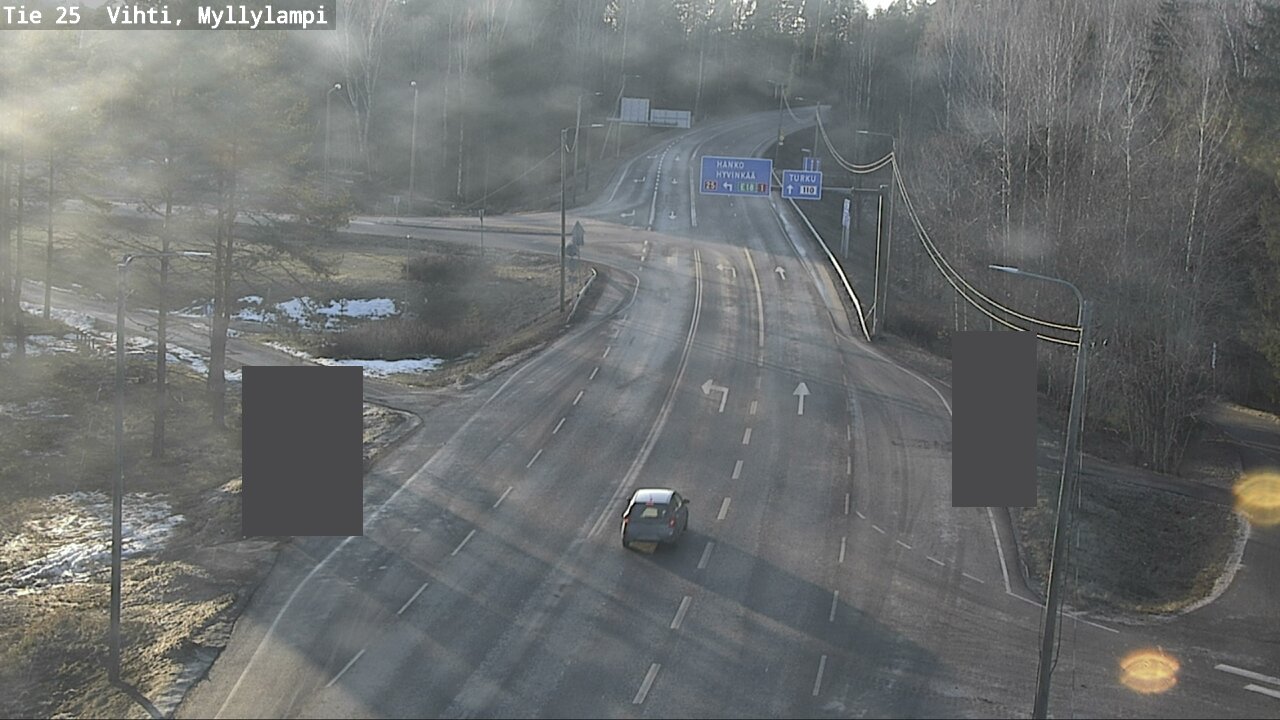 Weather Camera Image Väg 25 Lojo Myllylampi, Lohja, Uusimaa